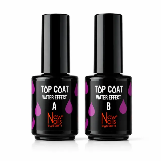 New Nails System Water Effect A+B top coat effetto gocce 3D