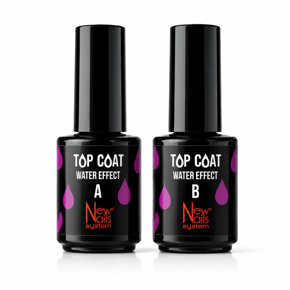 New Nails System Water Effect A+B top coat effetto gocce 3D