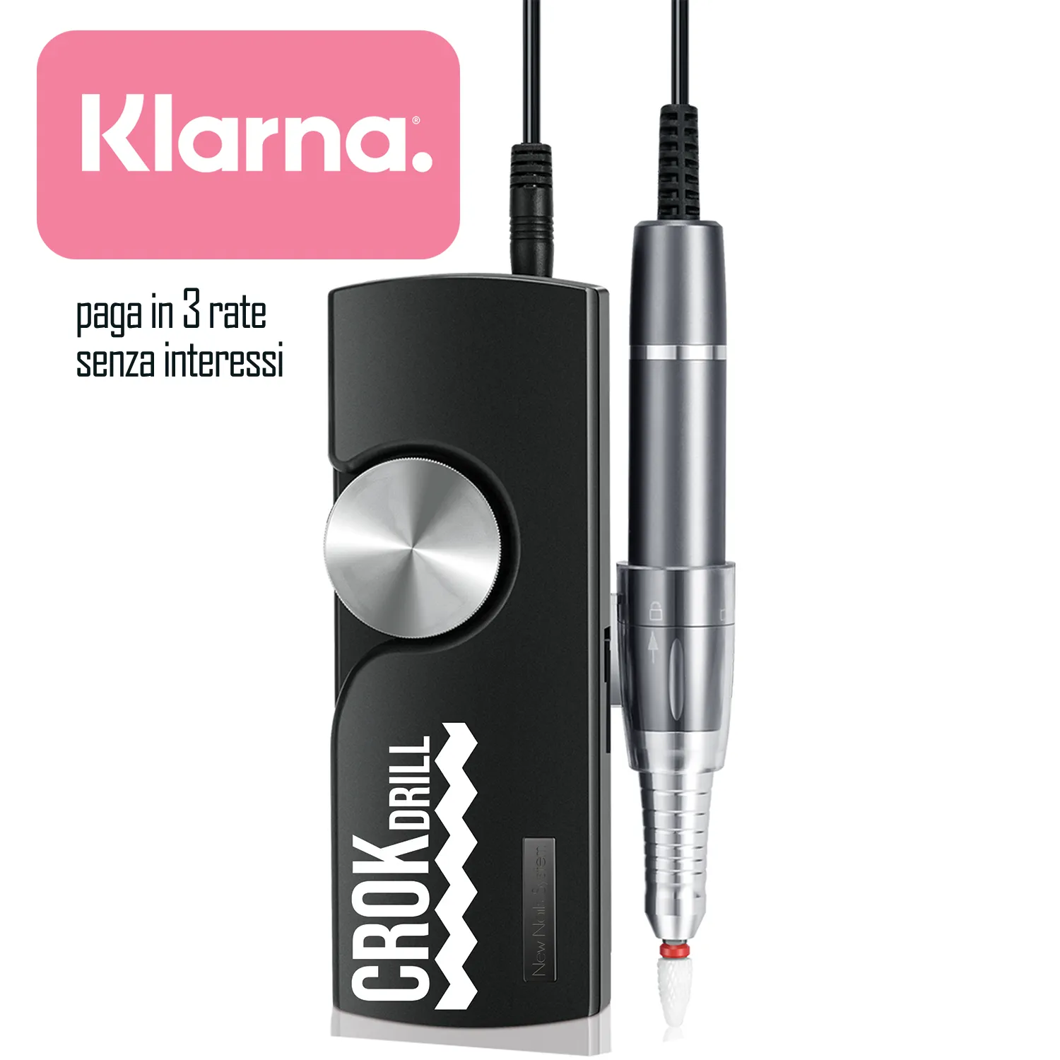 New Nails System Crok Drill fresa cordless 48W