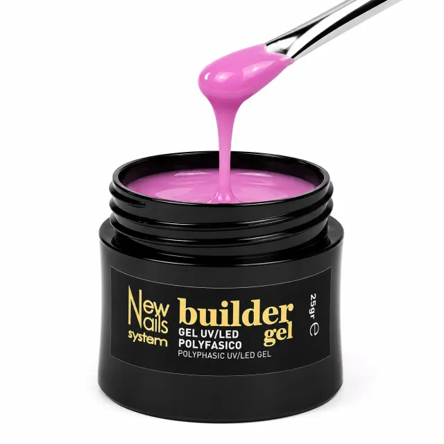 New Nails System Strawberry Macarons gel costruttore 25 g rosa