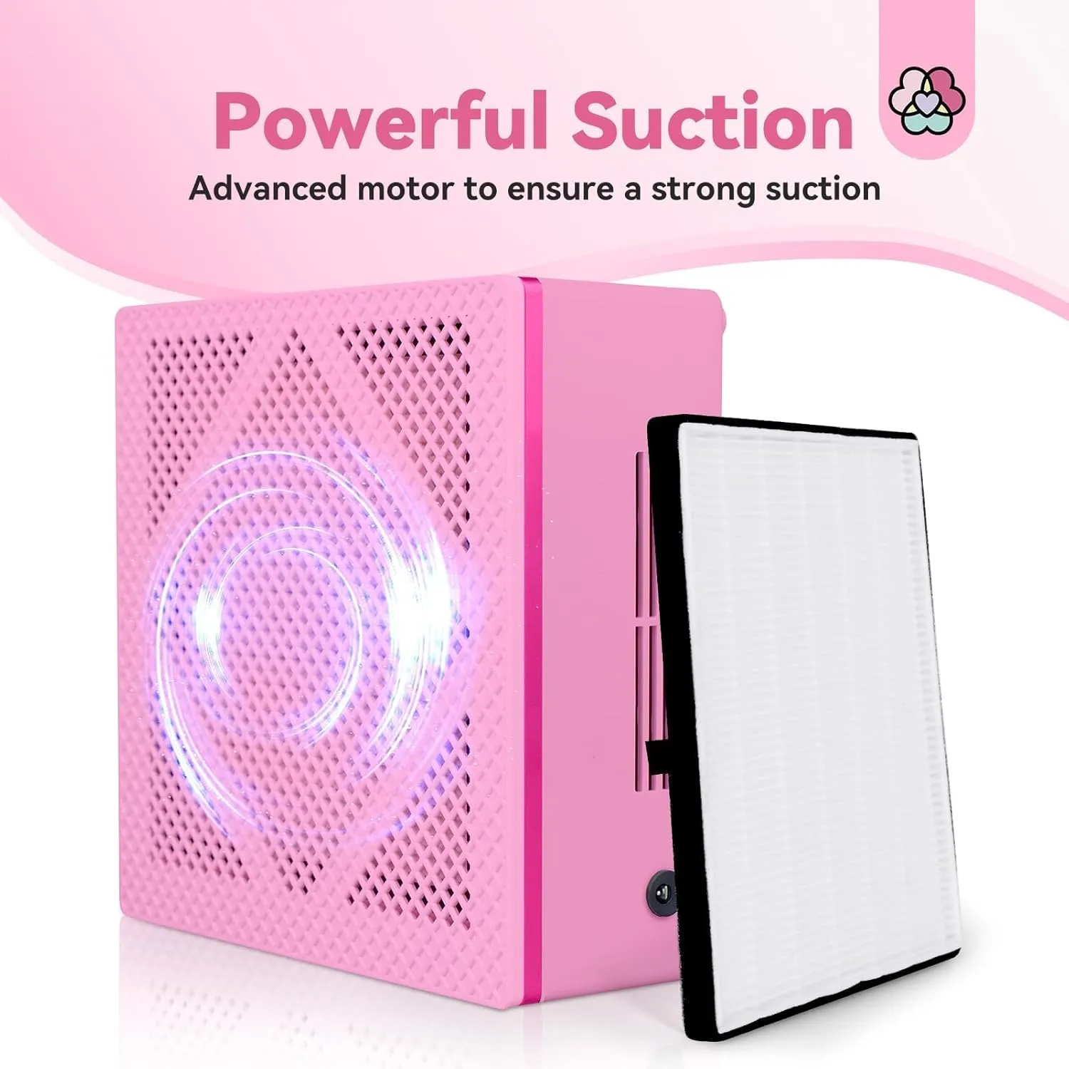 Saviland Aspiratore Polvere Unghie 60W 3800 RPM con Filtro
