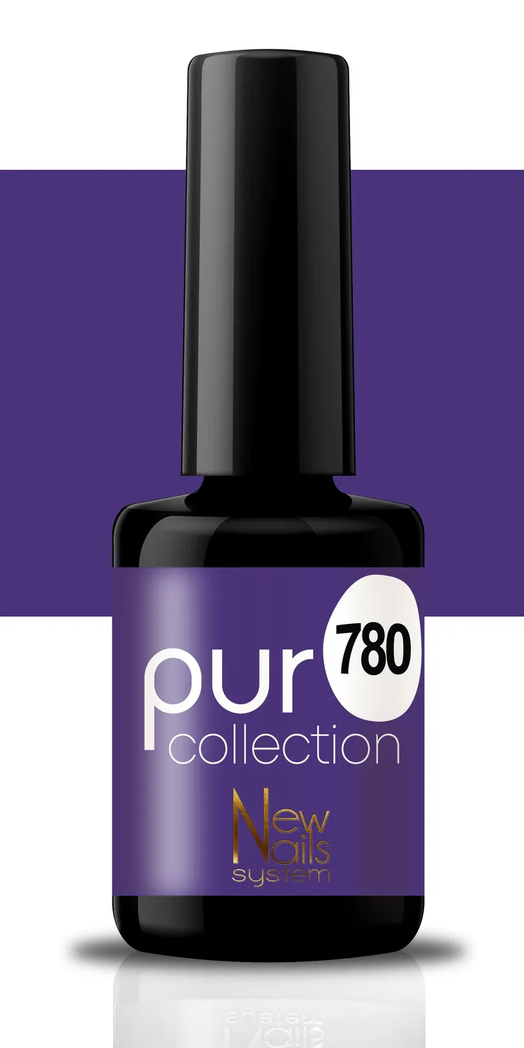 New Nails System Peryvinkle 780 Smalto Semipermanente Viola Scuro