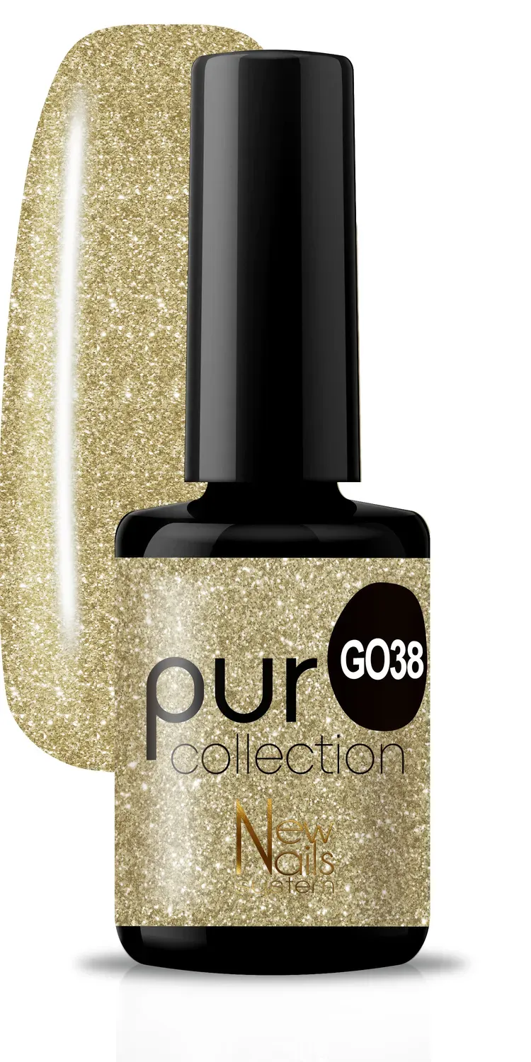 New Nails System Secret Stars G038 smalto semiperm. champagne