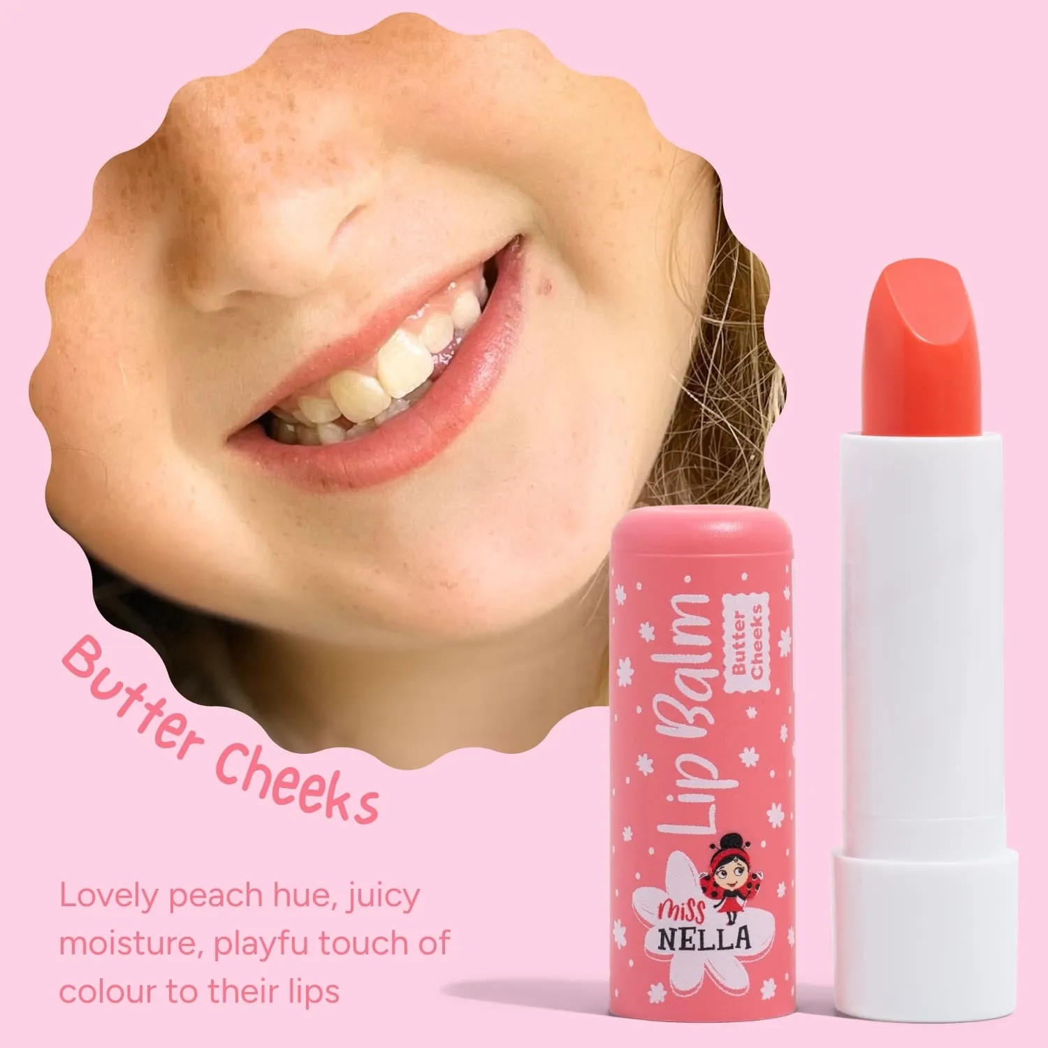 Miss Nella Butter Cheeks balsamo labbra pesca bimbe