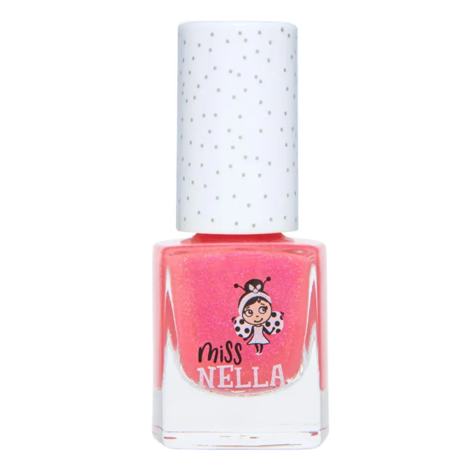 Miss Nella Tickle Me Pink smalto rosa shimmer peel off