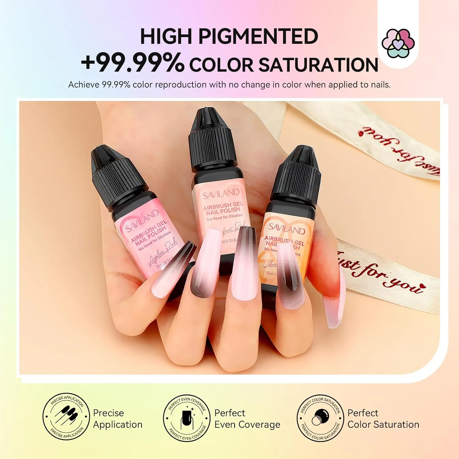 Saviland Airbrush Set 36 smalti gel nail art a polimerizzazione