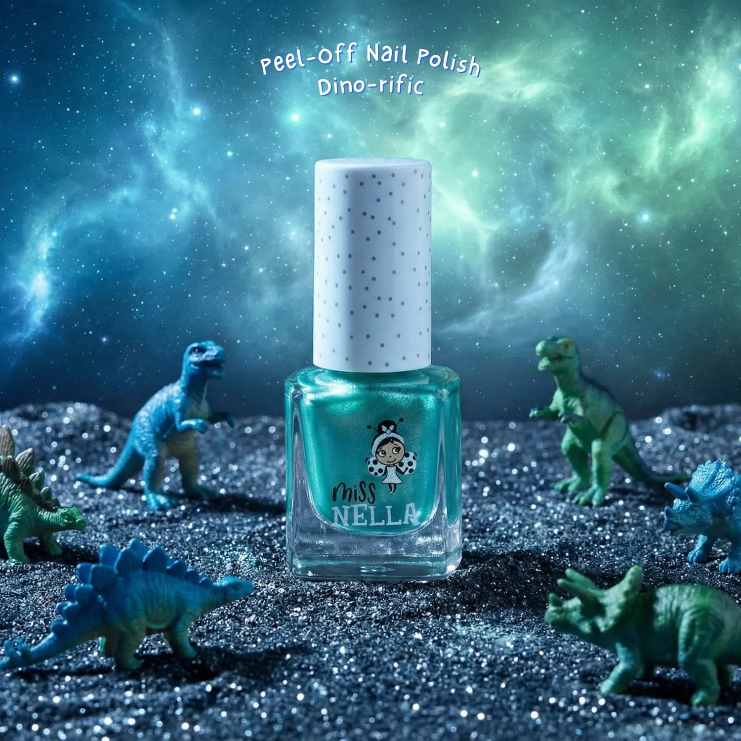 Miss Nella Dino-Rific smalto peel off verde metallizzato