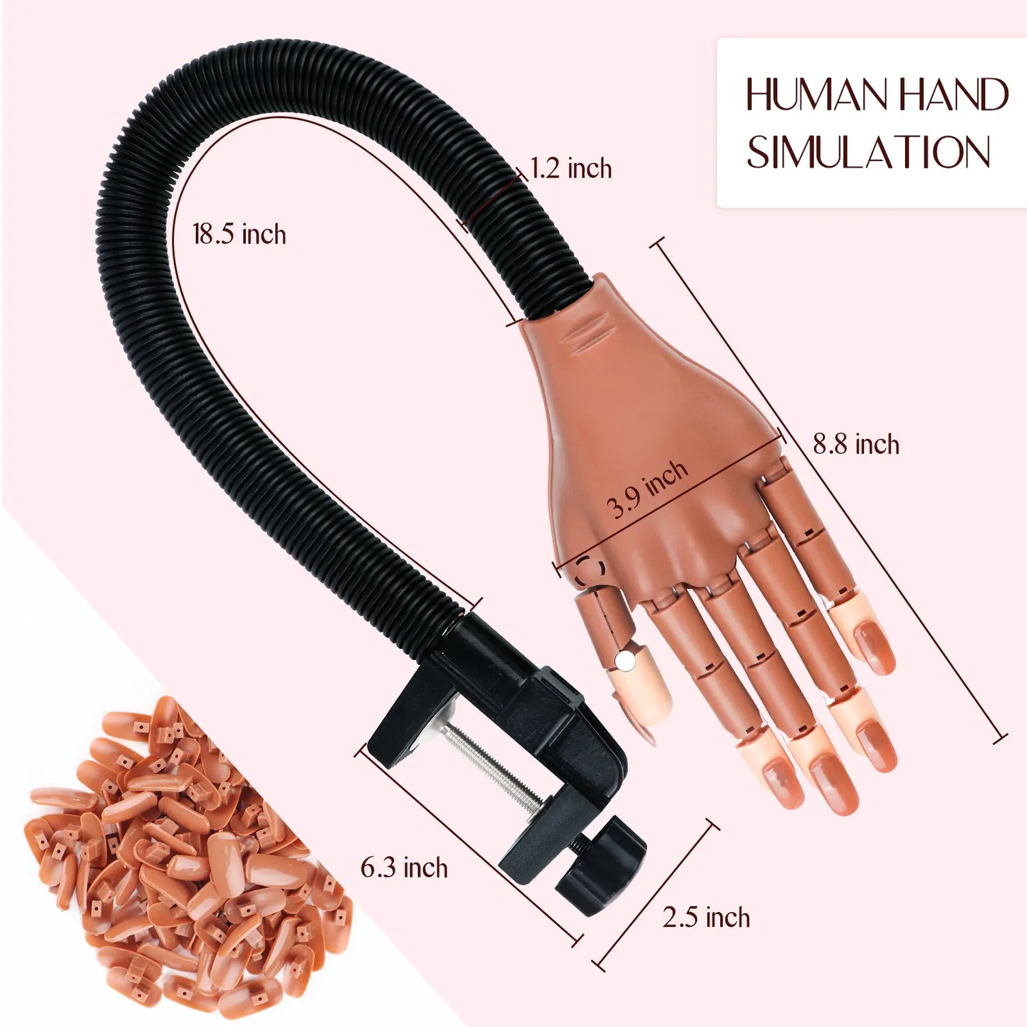 Saviland Mano Pratica Unghie Kit Allenamento Completo