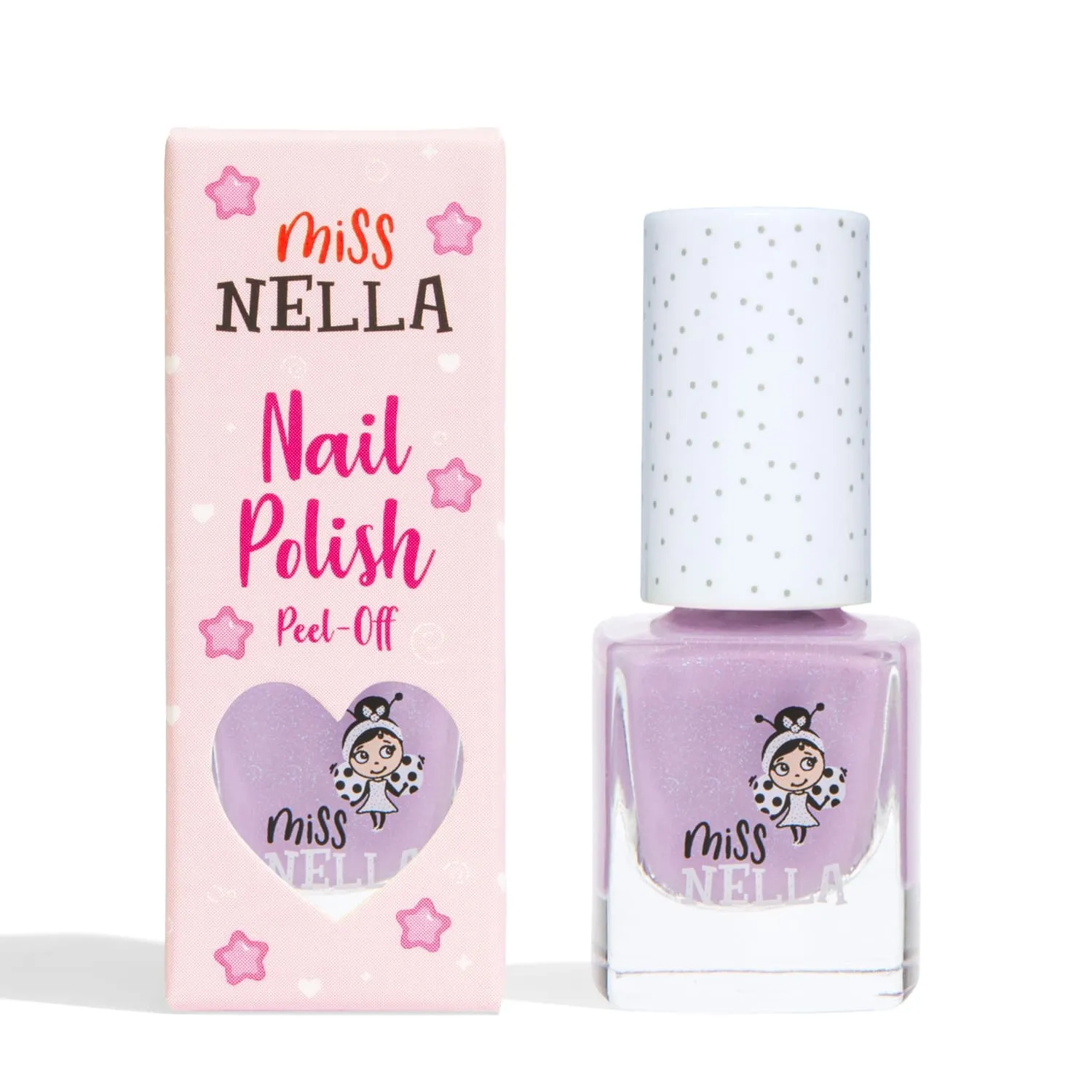 Miss Nella Butterfly Wings smalto peel off lilla glitter