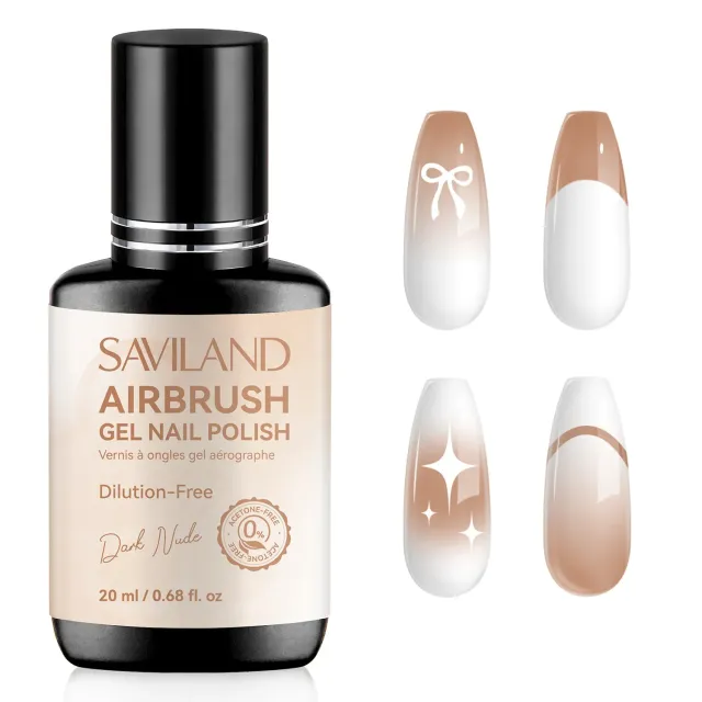 Saviland Smalto Gel Airbrush Nude Scuro ombré