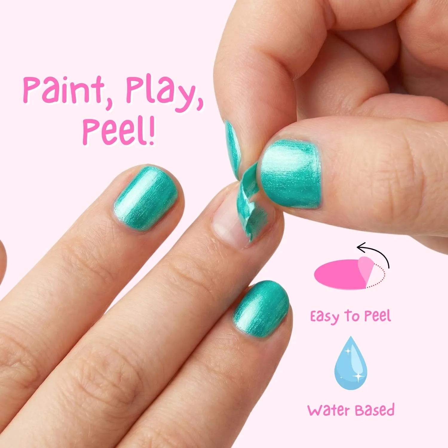 Miss Nella Dino-Rific smalto peel off verde metallizzato