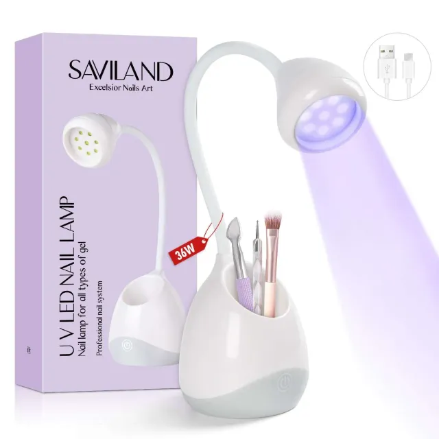 Saviland Mini Lampada Unghie UV LED 36W Portatile
