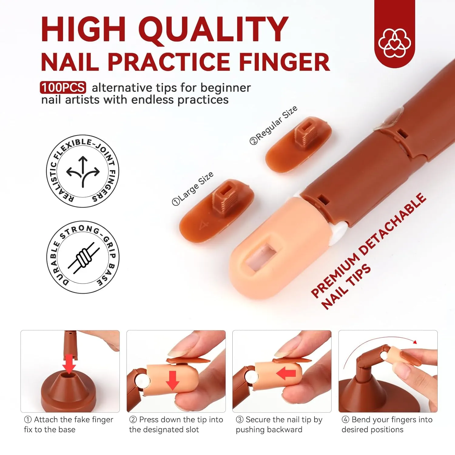 Saviland Practice Finger Kit prova unghie 3pz