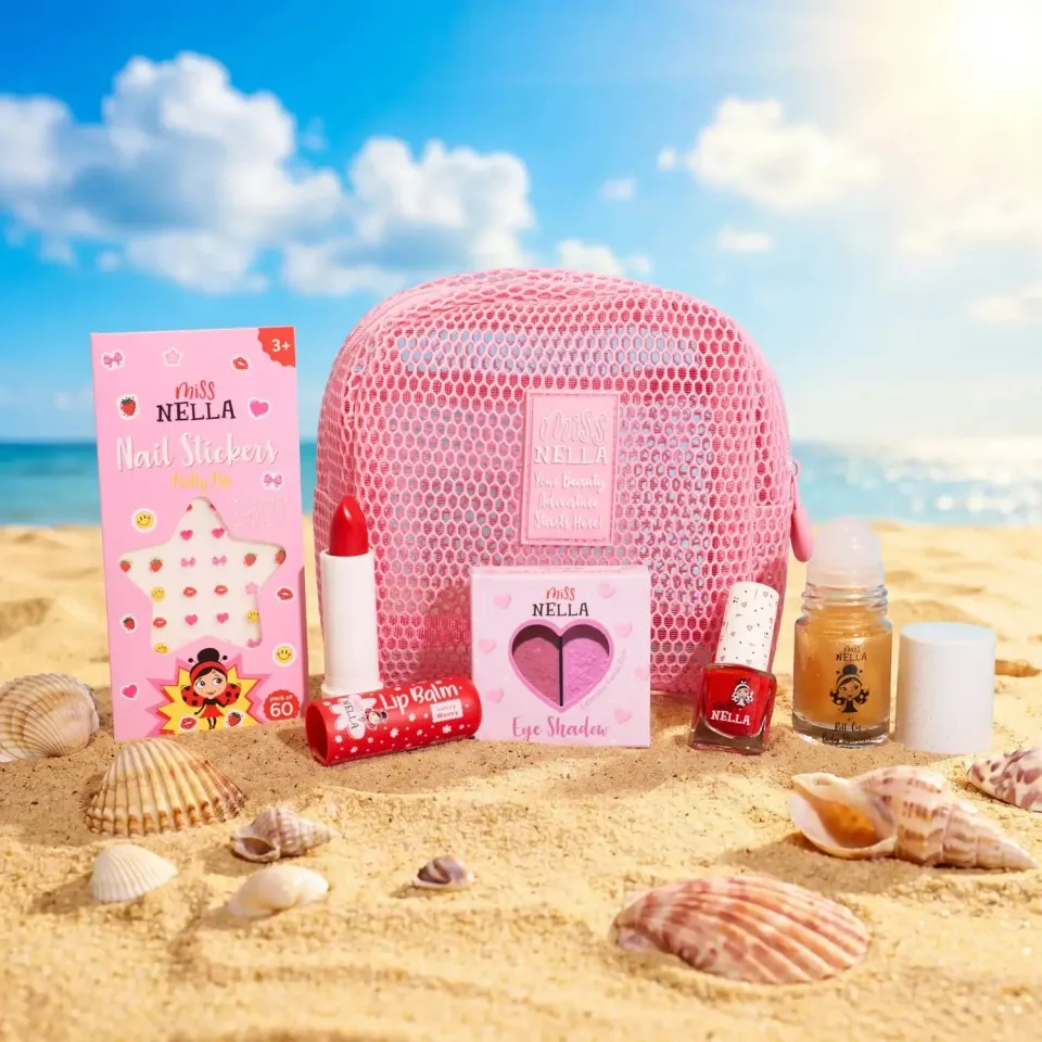 Miss Nella Pinkie Mesh Pouch pochette bimba trucco gioco