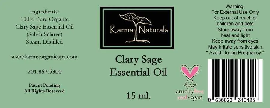 Karma Organic Salvia Sclarea olio essenziale bio 15 ml