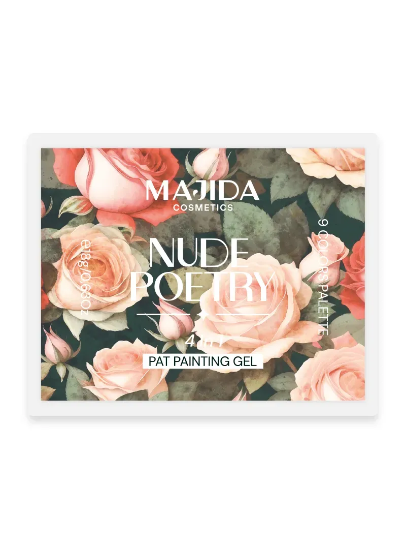 Majida Cosmetics Painting Gel Nude Poetry gel nail art 9 colori...
