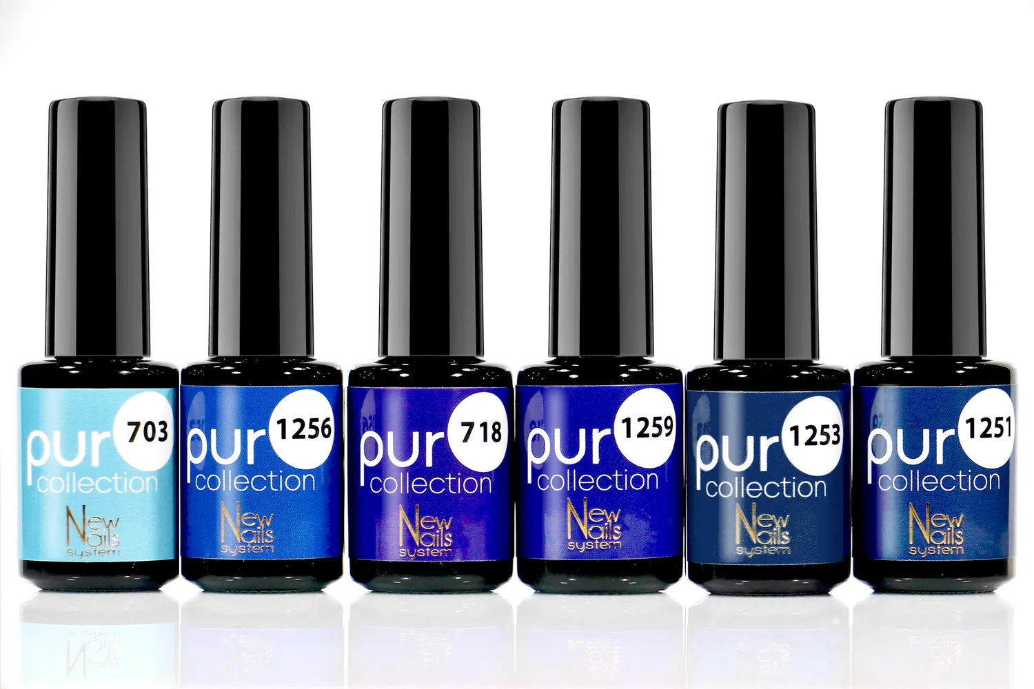 New Nails System Blues Collection smalto semipermanente 6 blu