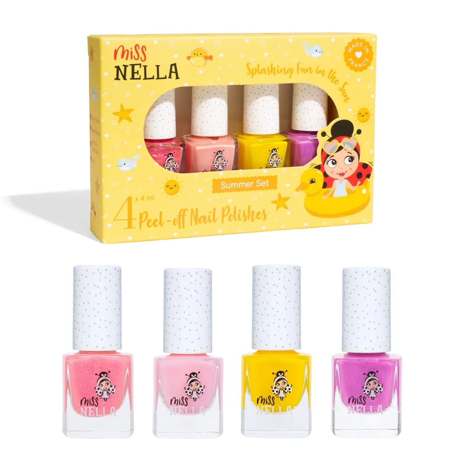 Miss Nella Summer Collection smalto peel off set 4 pezzi bimba