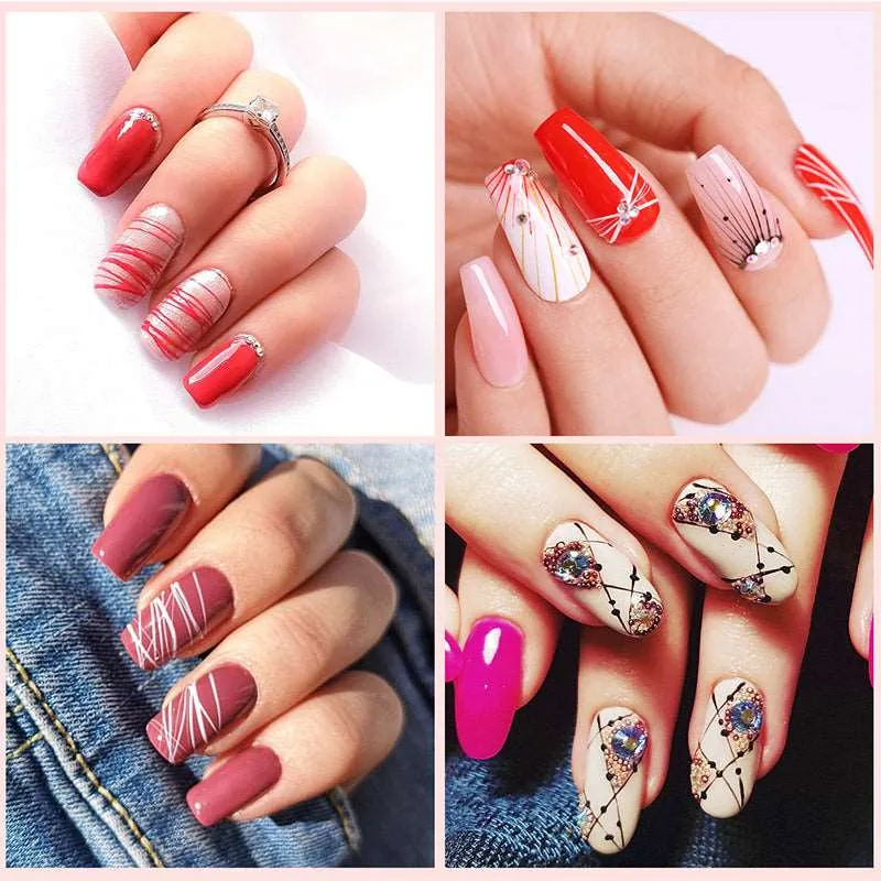 Saviland Spider Gel Nail Art 6 Colori Elastiche 6g
