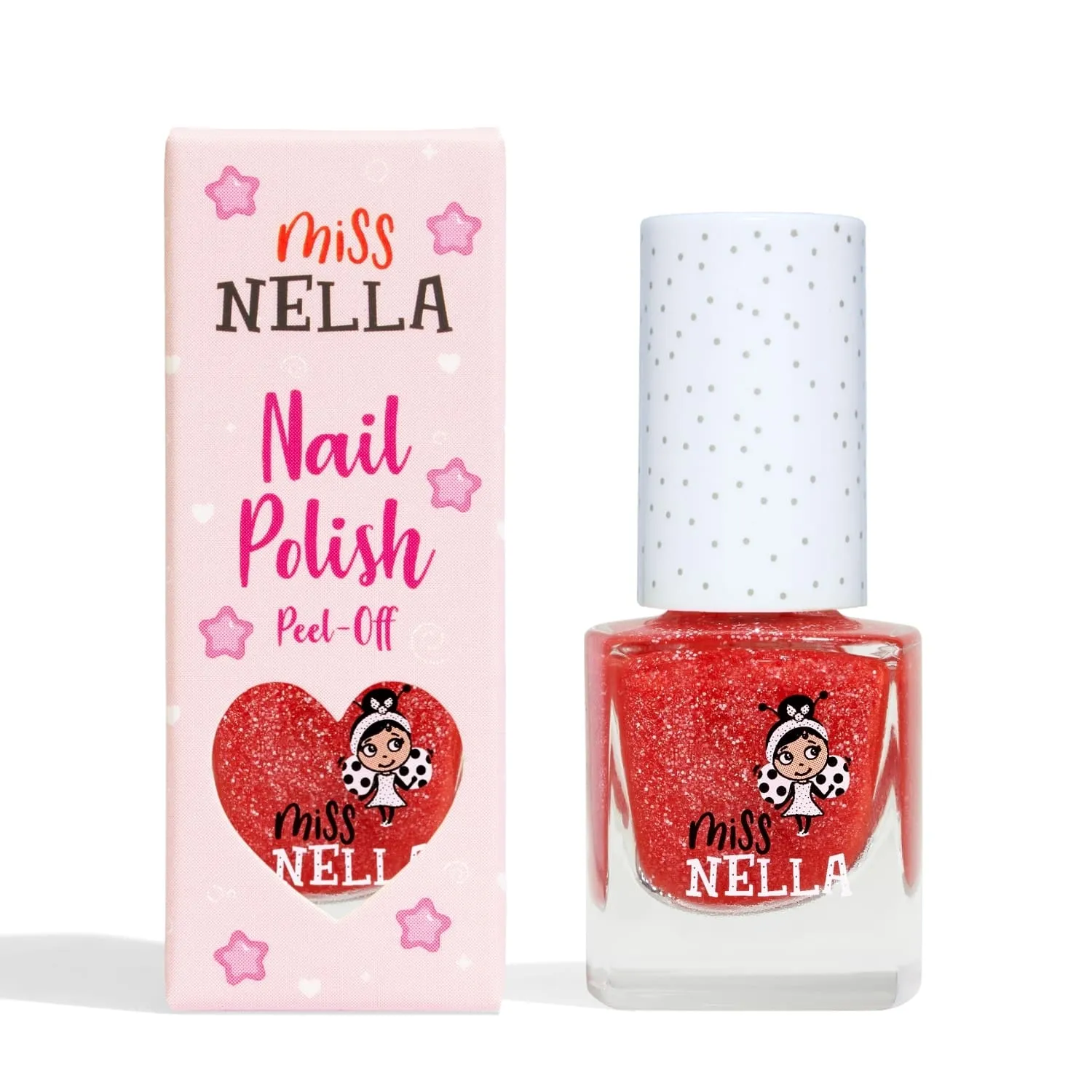 Miss Nella Croco Dazzle smalto peel off rosso glitter