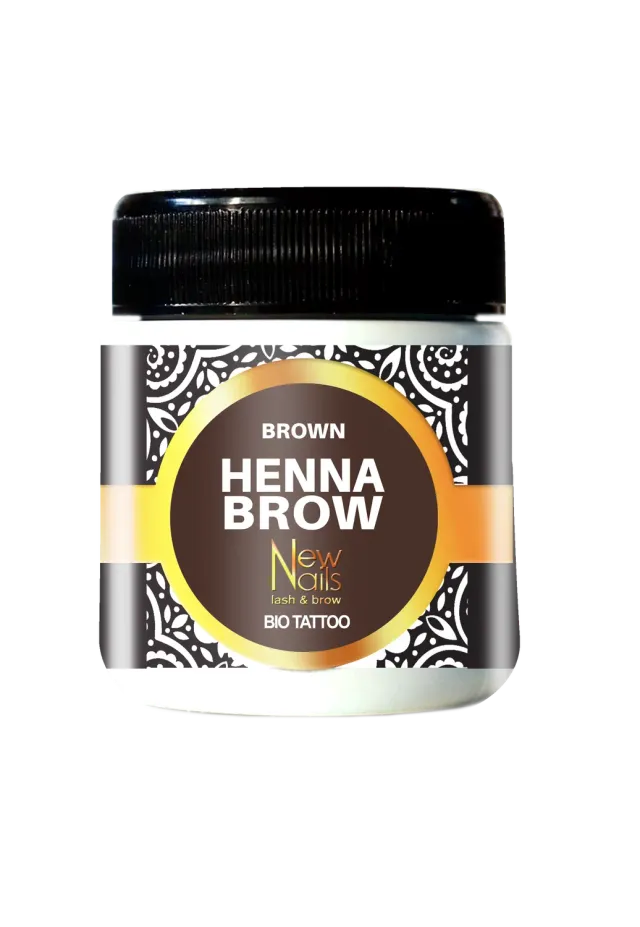 New Nails System Henna Brow Henné Sopracciglia Brown Marrone 20 g