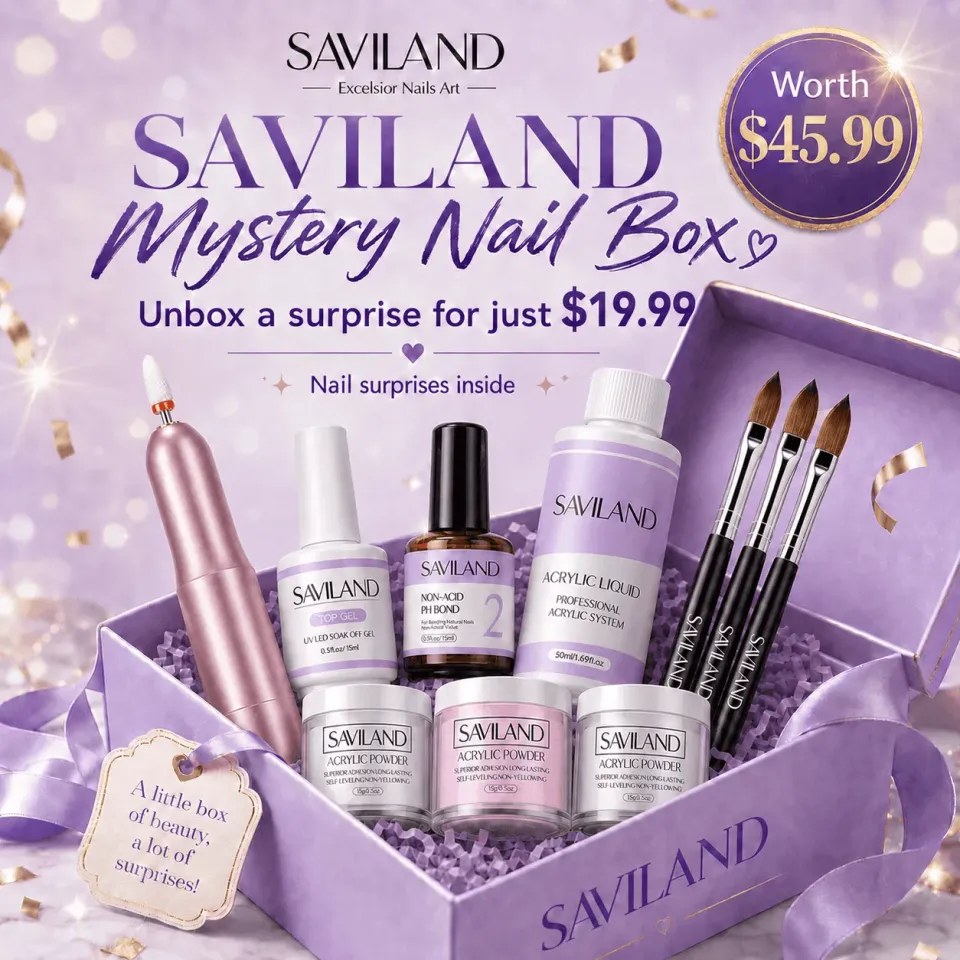 Saviland Mystery Box unghie sorpresa deluxe assortita
