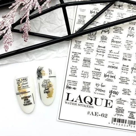 Majida Slider AE62 stickers unghie ad acqua