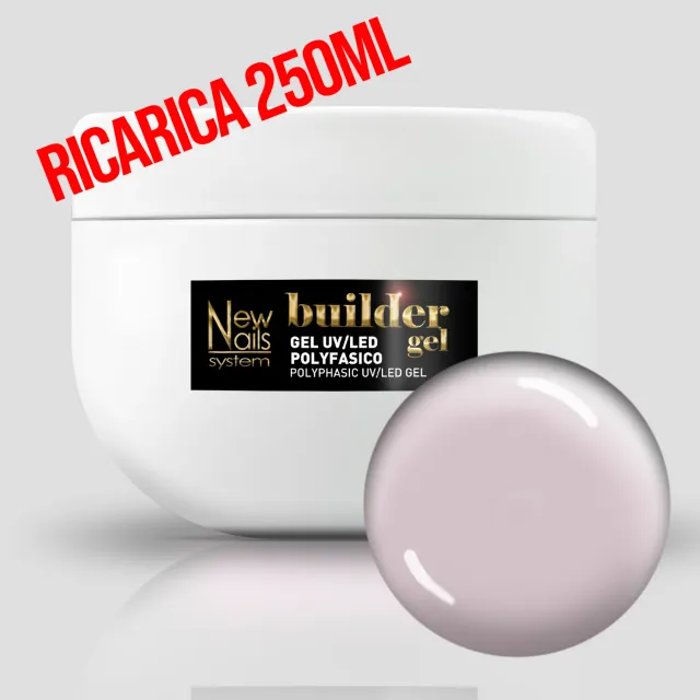 New Nails System Milk Builder Classic gel bianco latte 250 ml