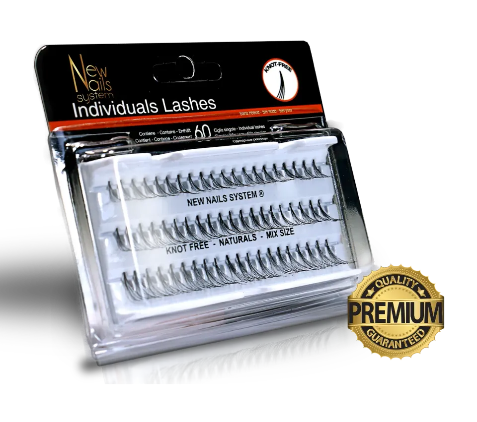 New Nails System ciglia ciuffetti natural senza nodino 60 pz