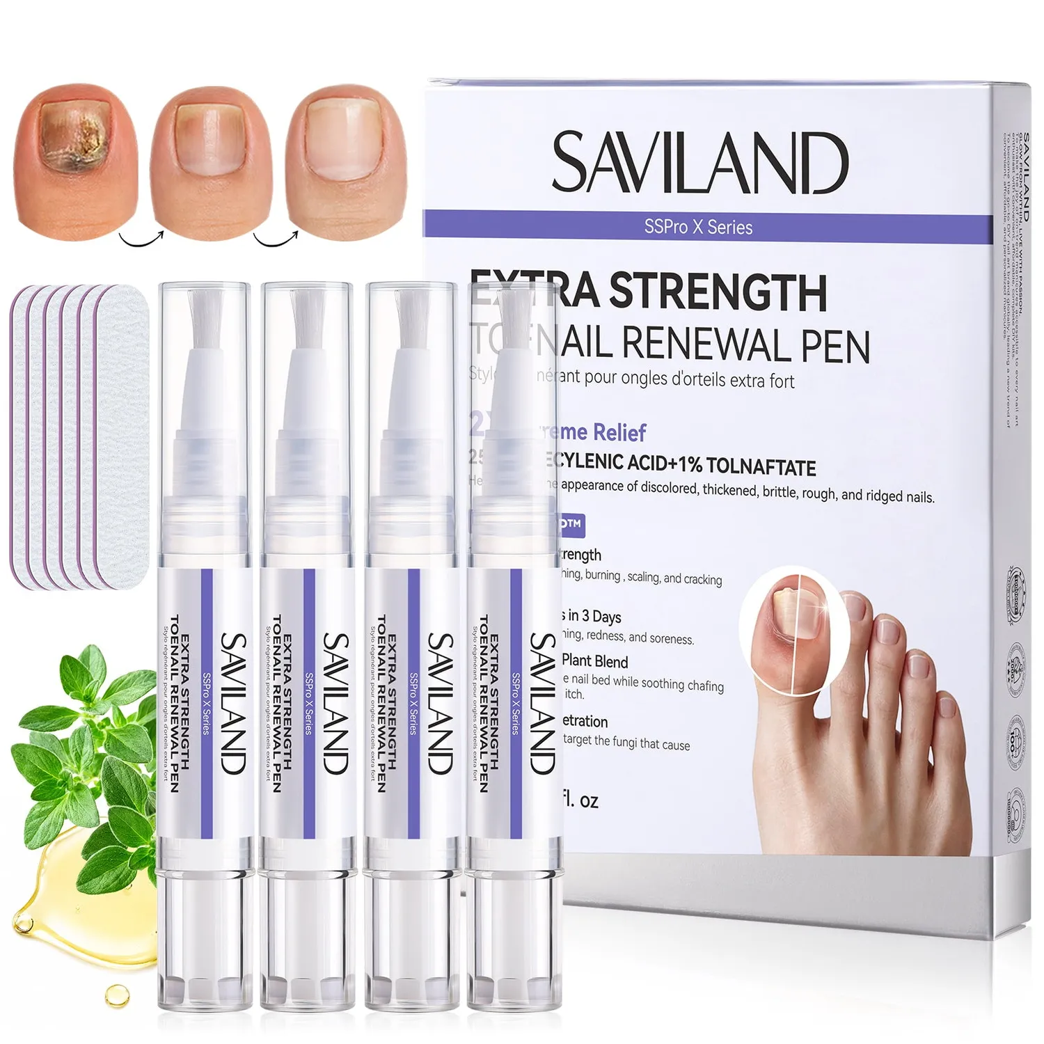 Saviland Extra-Strength penna unghie antimicotico riparatore