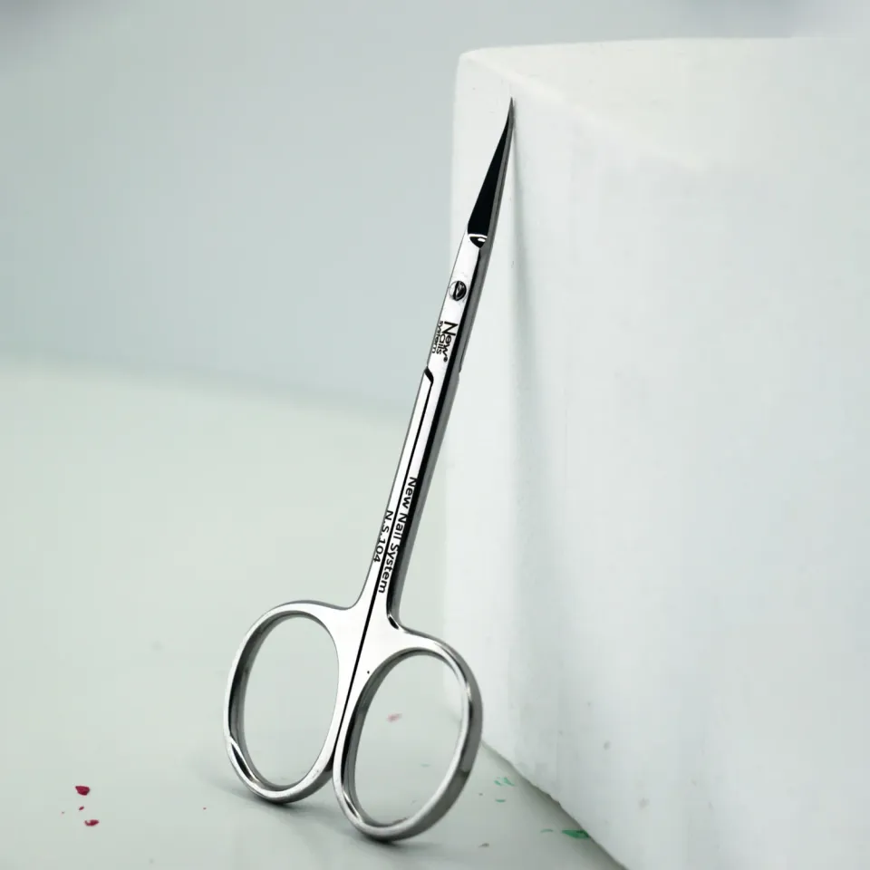 New Nails System NS104 forbici cuticole punta a gancio