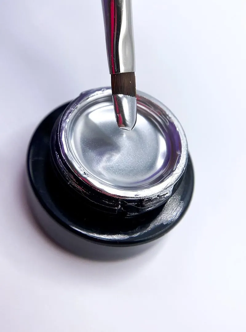 Majida Chrome Gel Silver paint gel 5 ml metallizzato