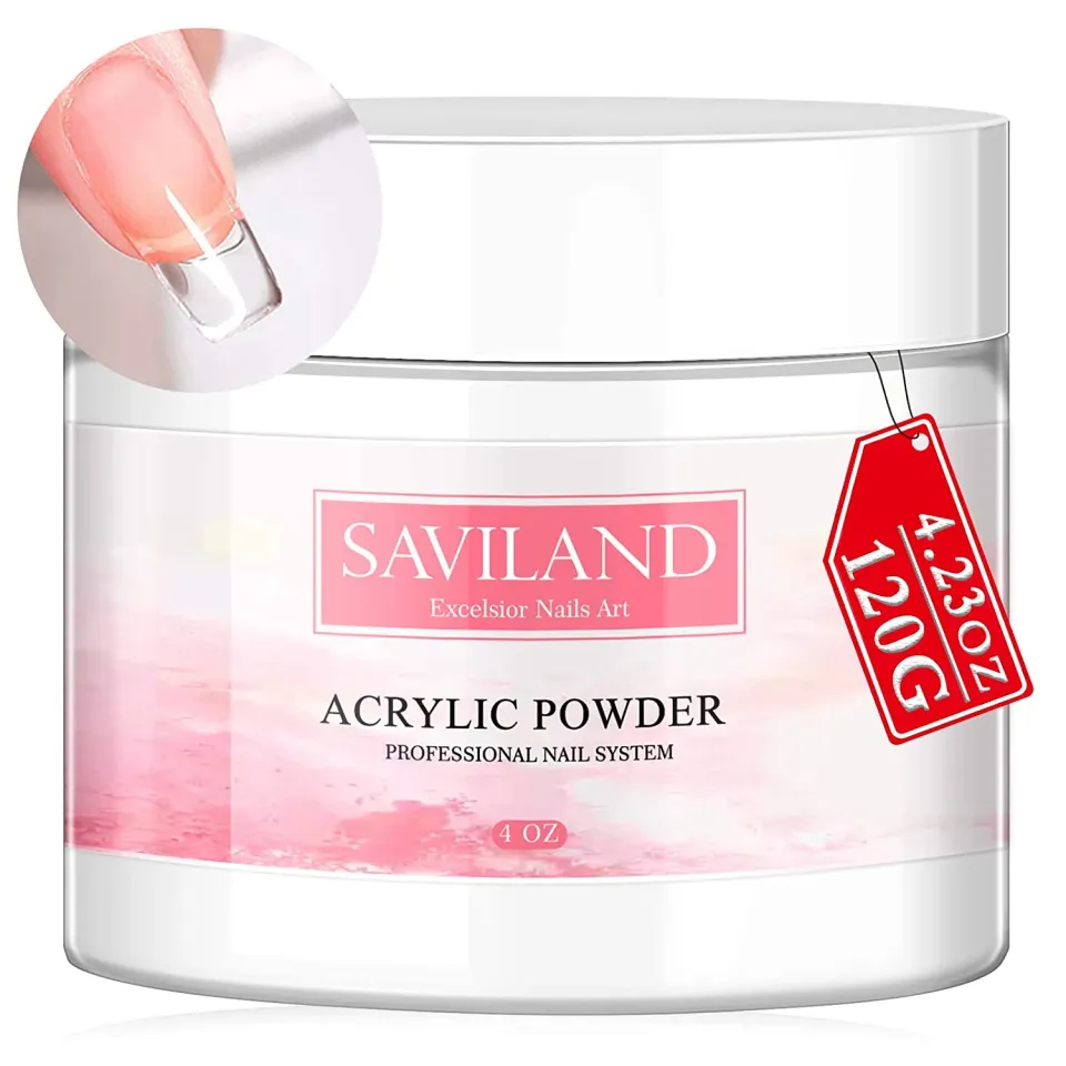 Saviland Polvere Acrilica trasparente clear 120g lunga durata