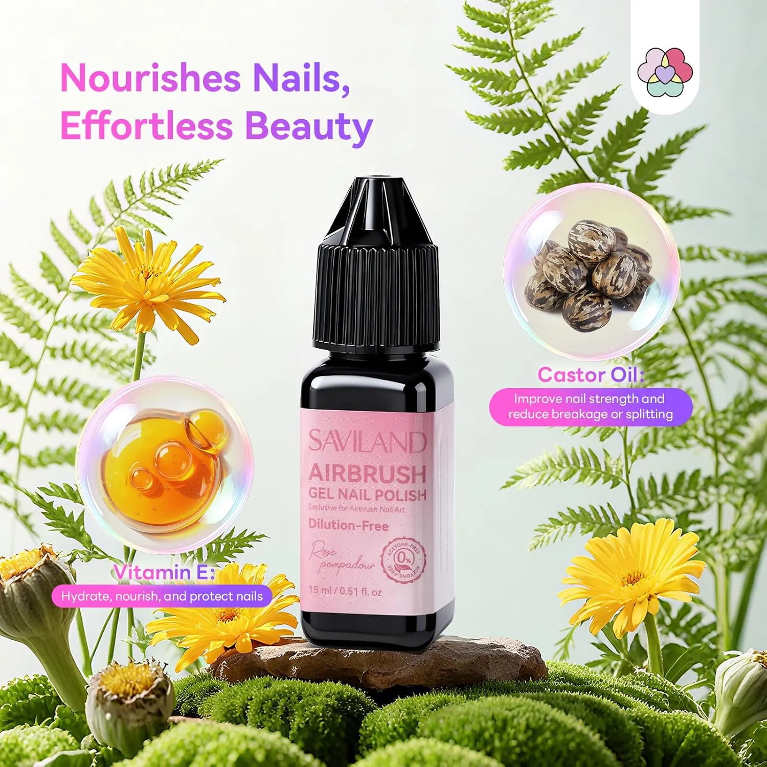 Saviland Macaron 12 colori gel airbrush nail art