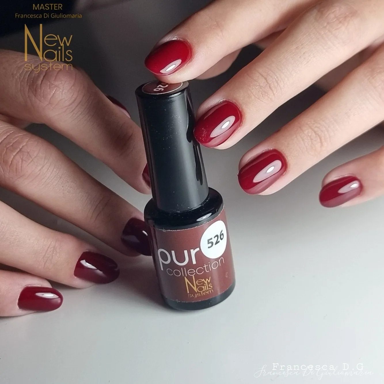 New Nails System Rouge Passion 526 smalto semipermanente rosso bordeaux