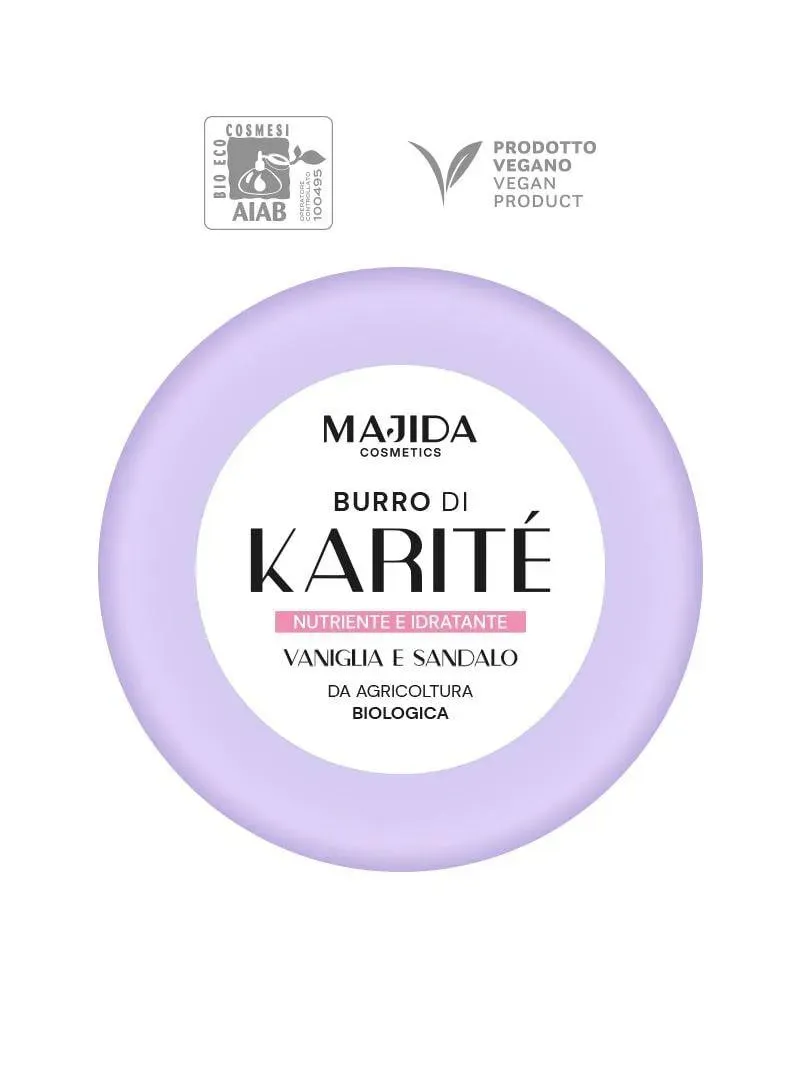 Majida Cosmetics Burro Karitè burro corpo bio 200 ml