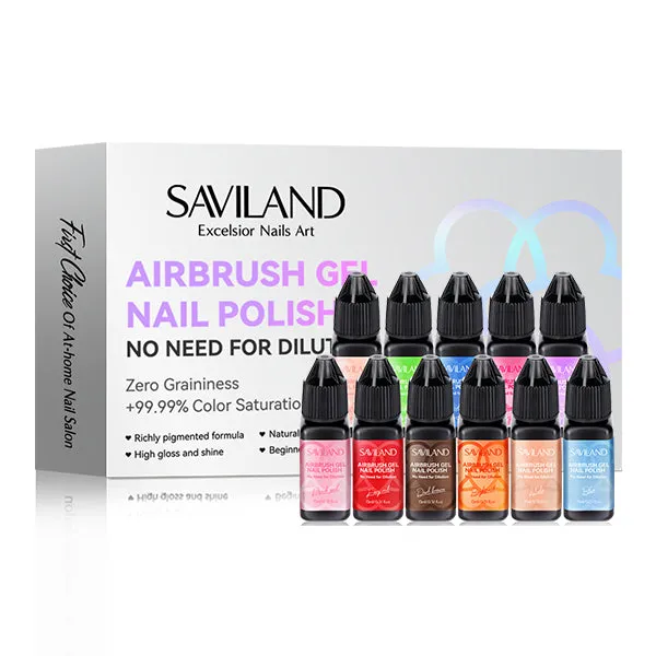Saviland 24 Colors Airbrush Gel smalto airbrush 24 pezzi sfumato