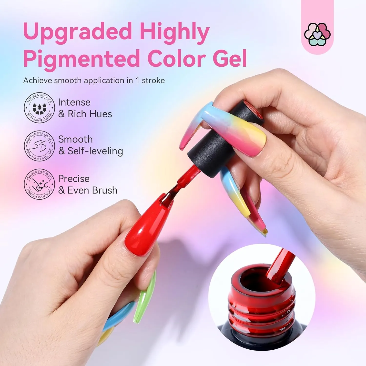 Saviland Set Smalto Gel Semipermanente 36 Colori con Base Top