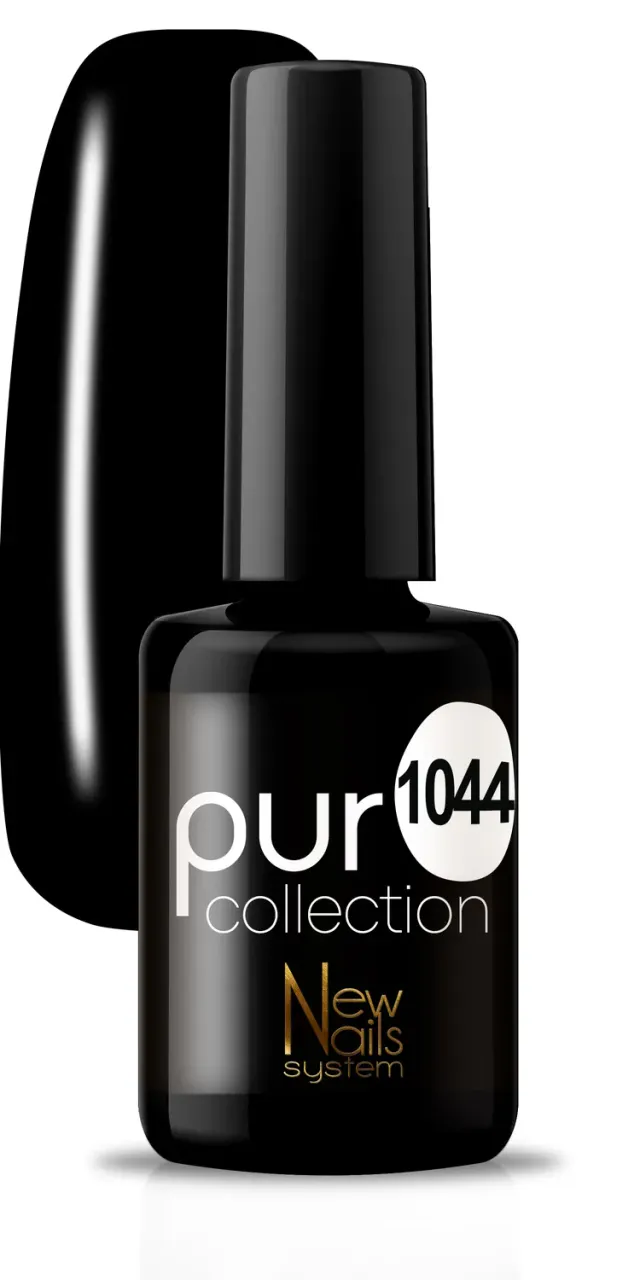 New Nails System Black & White 1044 smalto nero intenso