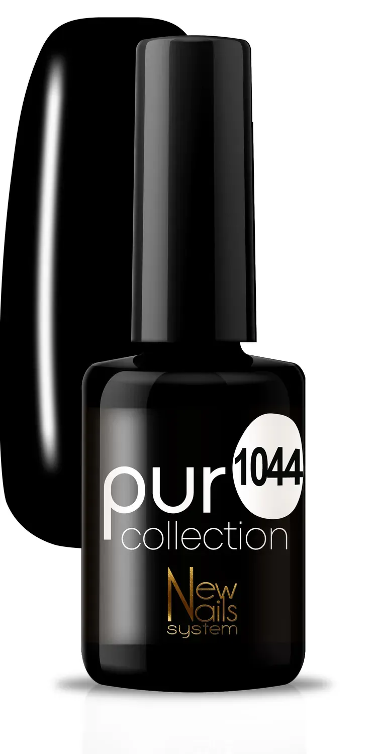 New Nails System Black & White 1044 smalto nero intenso