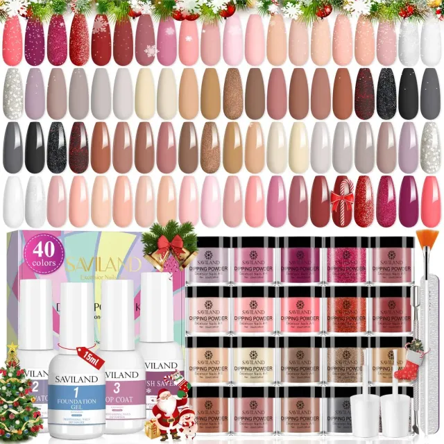 Saviland Dip Powder Kit 49pz dip 40 colori
