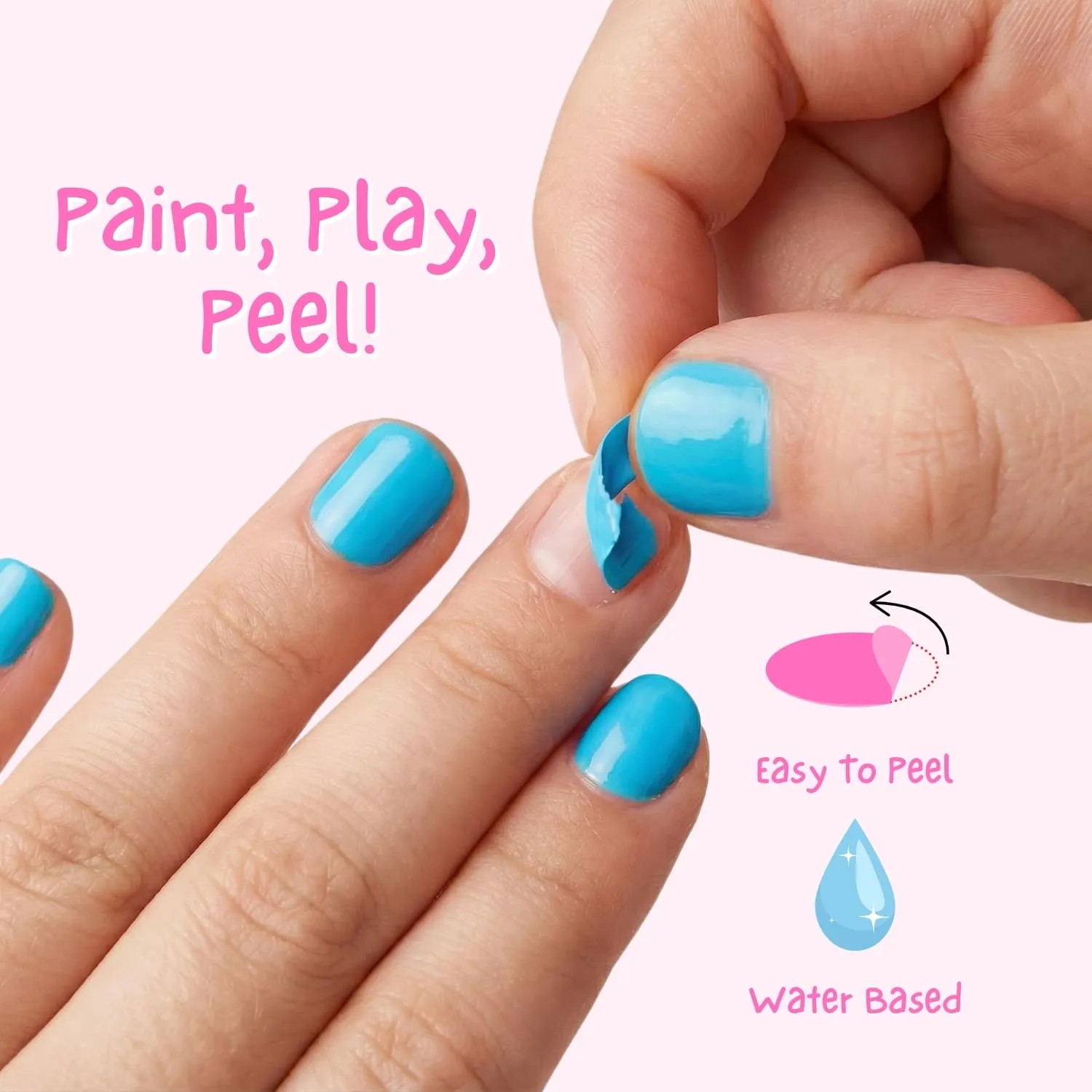 Miss Nella MN01 Mermaid Blue smalto peel off blu coprente