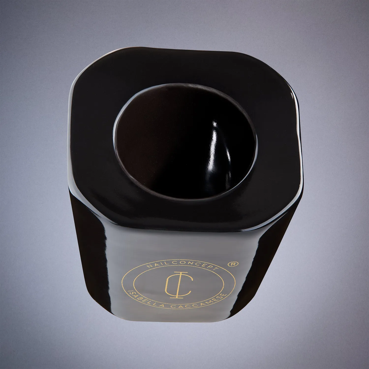 Nail Concept Black Ceramic Pot vasetto ceramica nera