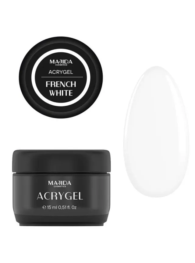 Majida Cosmetics Acrygel French White acrygel 15ml bianco intenso