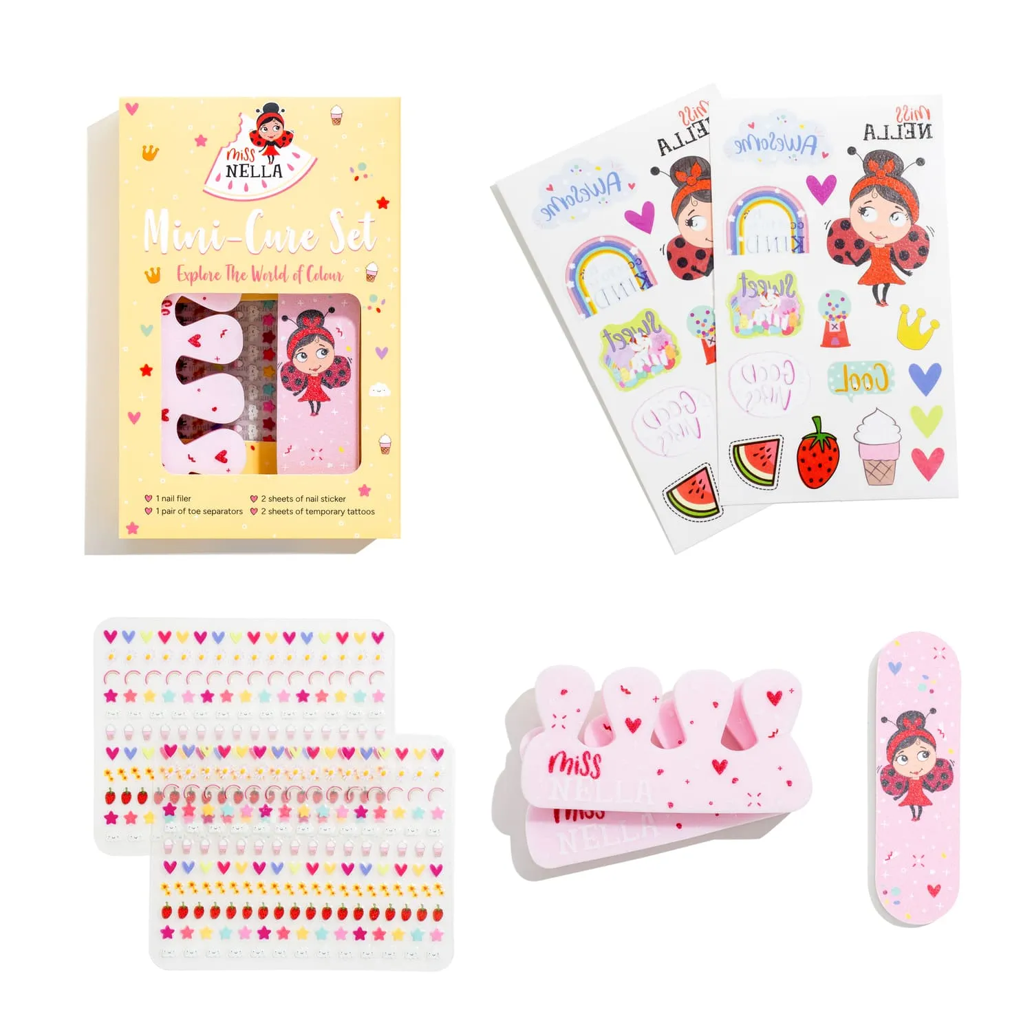 Miss Nella Rainbow Mani Magic Set kit smalti bambina