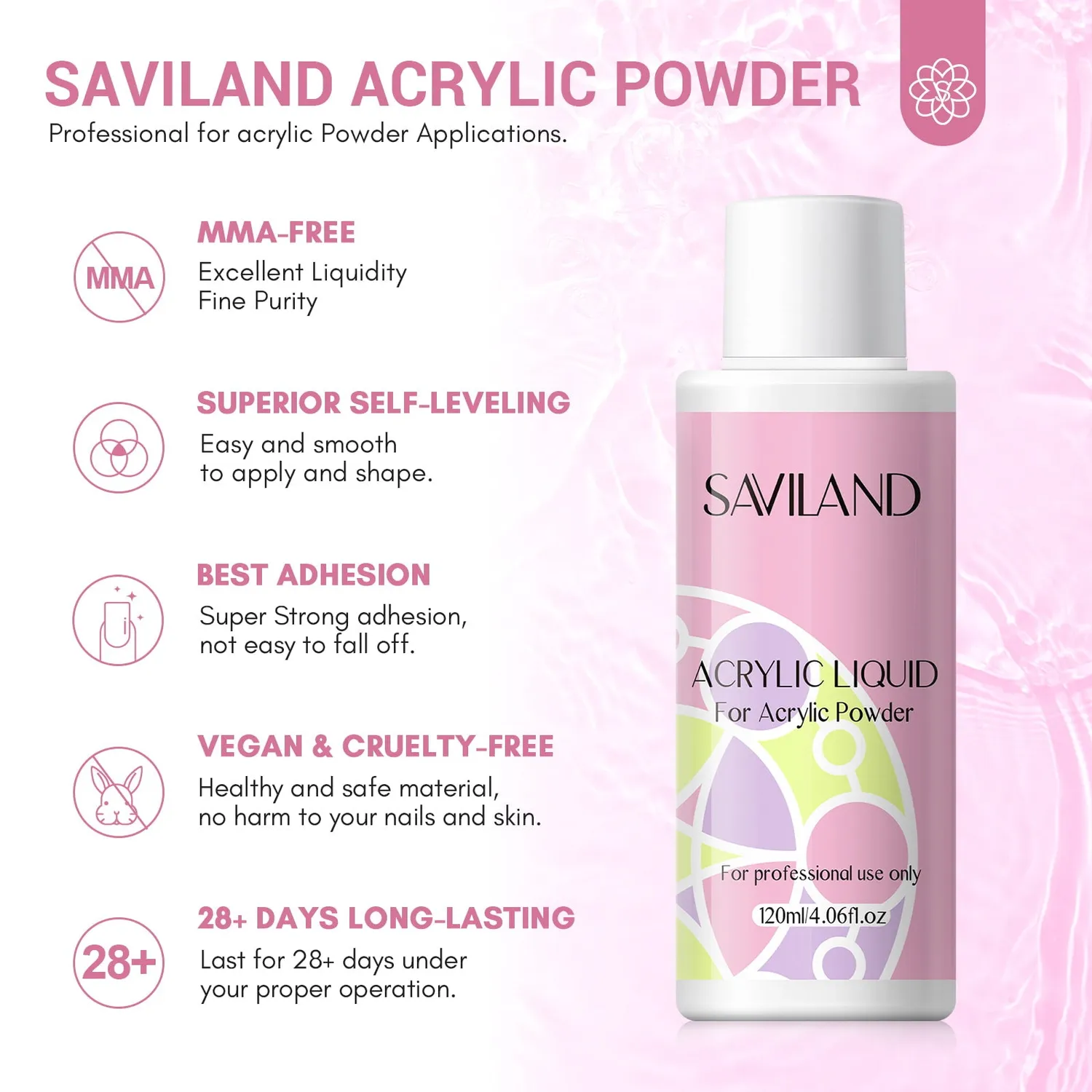 Saviland Kit Unghie Acrilico Completo con Fresa e Smalti
