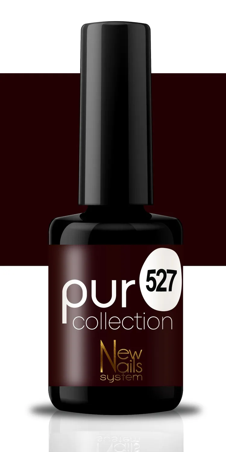 New Nails System Rouge Passion 527 Smalto Semipermanente Rouge Noir