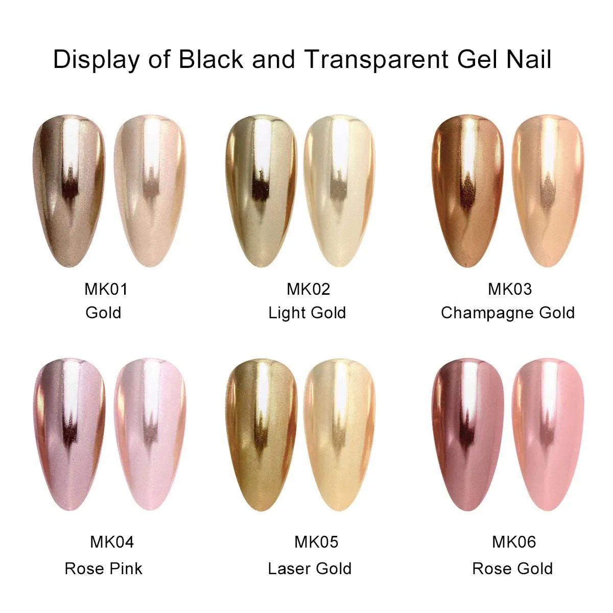 Saviland Polvere Chrome Oro Effetto Specchio 6 Colori 2g