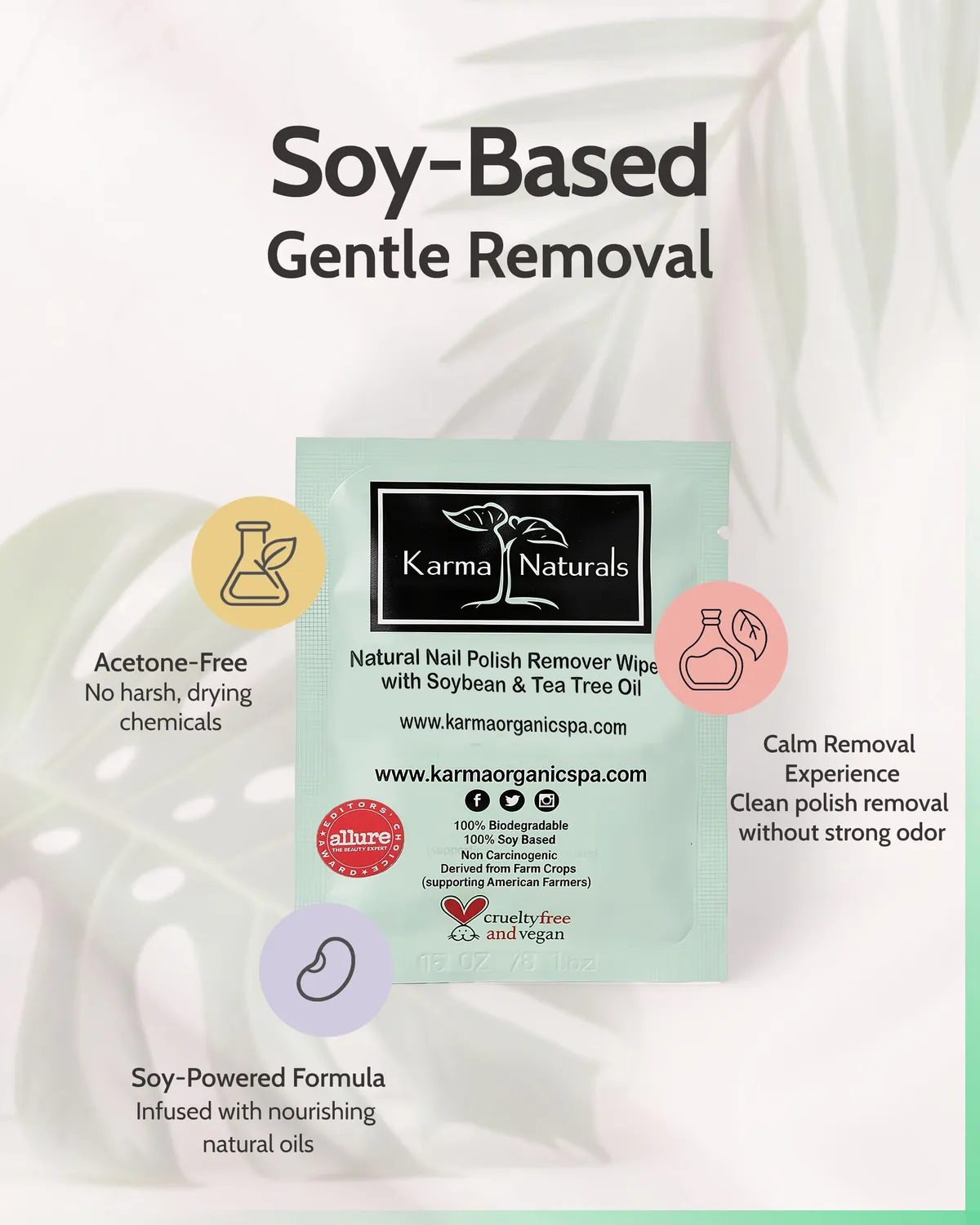 Karma Organic Salviette Levismalto Tea Tree 10 Pezzi