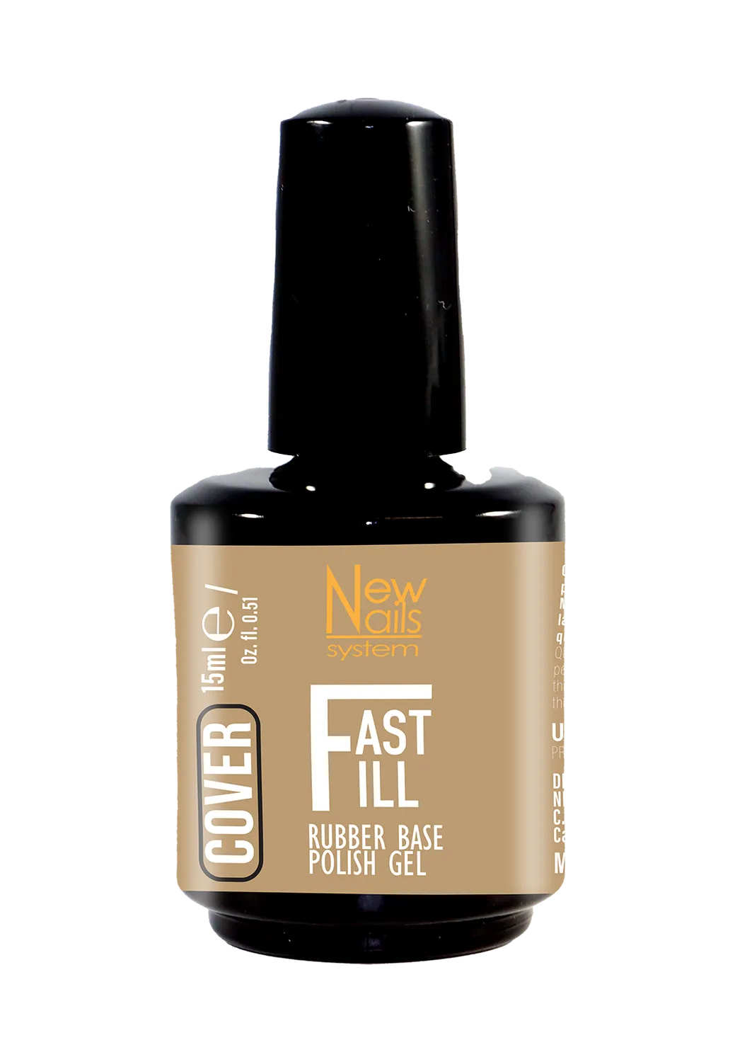 New Nails System Fast Fill Cover Base Rubber Fibre
